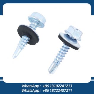 Tornillo Autoperforante Hexagonal Metal Punta Broca con Golilla 12*1-1/2